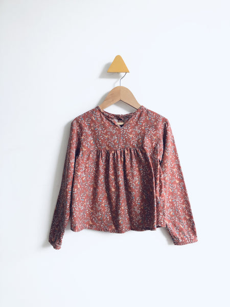 Arsene & Les Pippette Flowers & Squirrels Blouse (4Y)