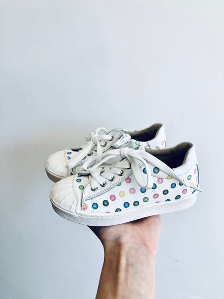 Vera Pell Polka Dot Zipper Shoes (9.5 Toddler)