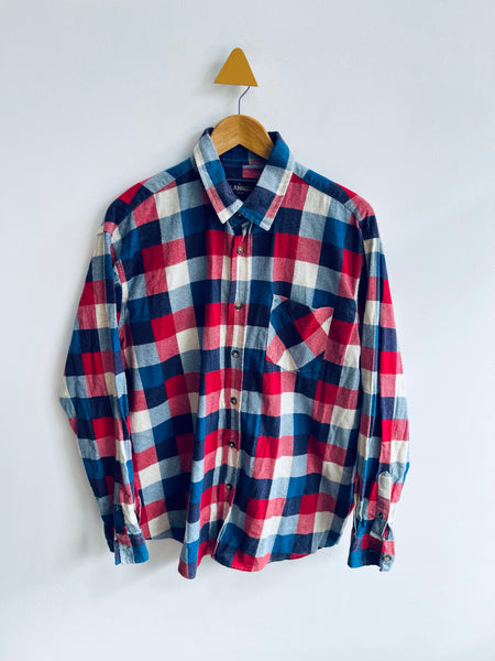 Brave Soul Plaid Flannel Shirt (Adult L)