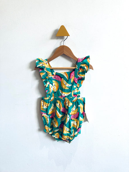 Old Navy Linen-Blend Banana Romper (18-24m)