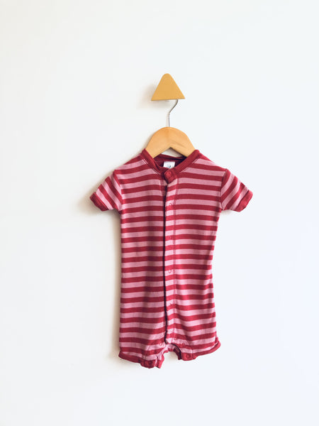 Gap Striped Shorts Romper (6-12M)