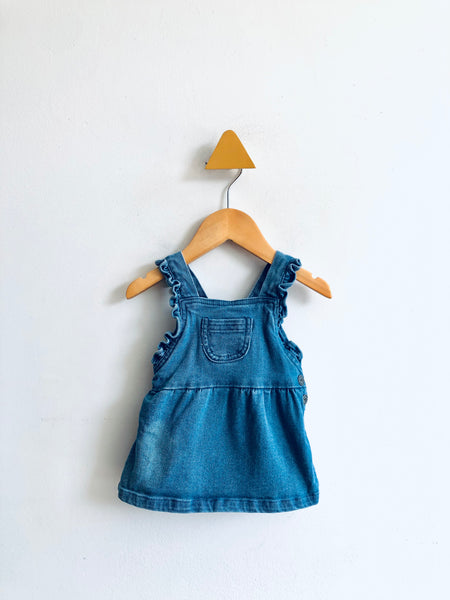 Miles the Label Stretch Denim Pinafore Dress (3M)