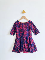 Tea Rosette Plaid Dress (4Y)