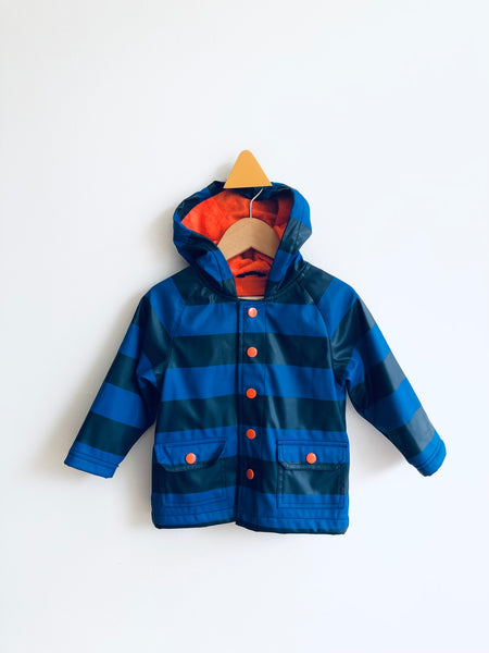 Westbound Striped Terry Lined Raincoat (12M)