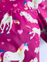 Hatley REALLY LOVED Terry Lined Unicorn Raincoat (2Y)