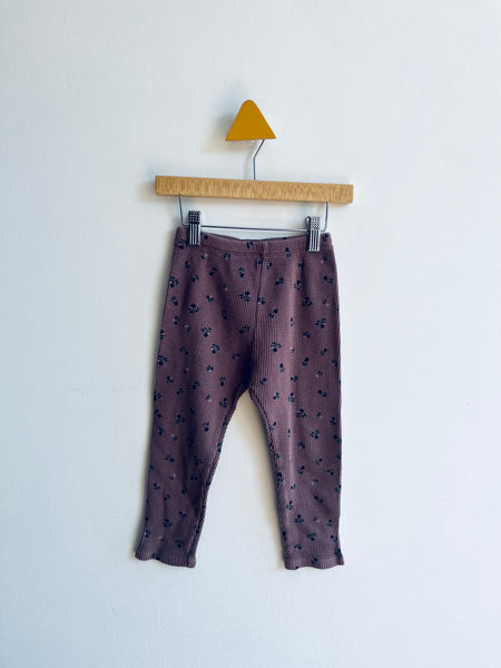 Zara Floral Waffle Leggings (3-4Y)