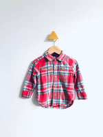 Gap Plaid Shirt (12-18M)