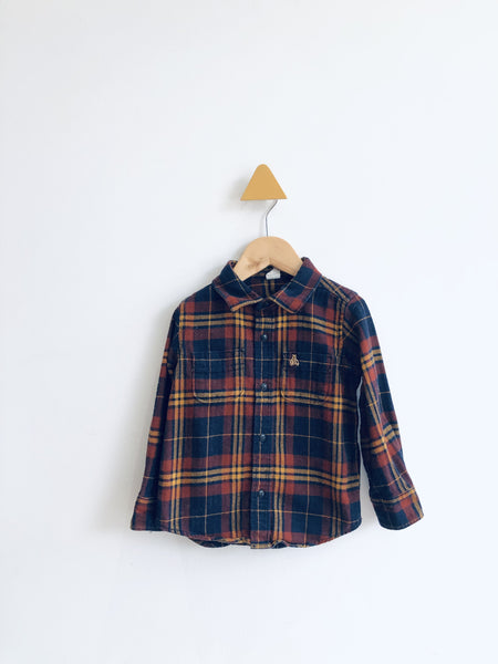 Gap Plaid Flannel Shirt (3Y)