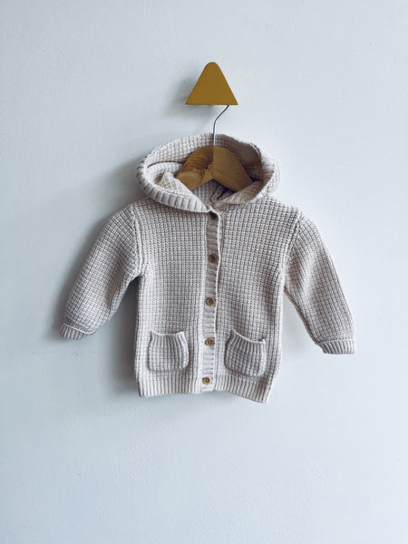 Wilson & Frenchy Knit Hooded Cardigan (0-3M)