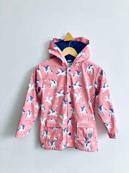 Hatley Terry Lined Unicorn Raincoat (8Y)