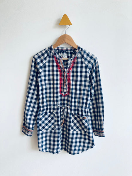 Mexx Gingham Embroidered Dress (7Y)