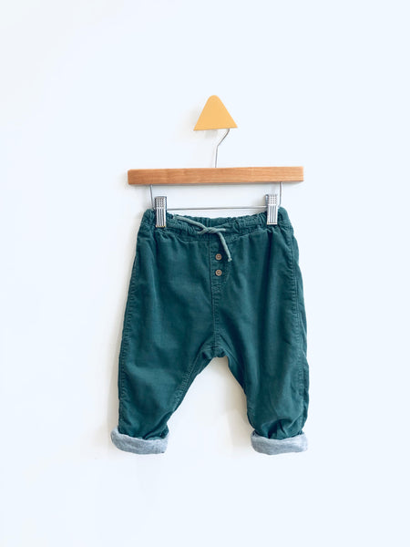 H&M Jersey Lined Corduroy Pants (12-18M)