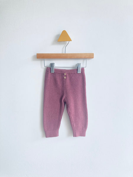 Zara Knit Button Pants (6-9M)