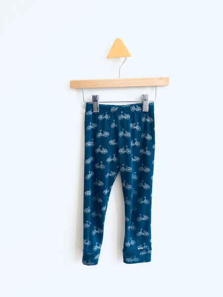 Little & Lively Bamboo Blend Bicycle Print Leggings (2Y)