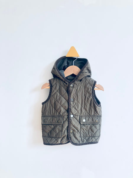 Gap Fleece Lined Quilted Vest (12-18M)