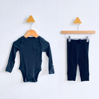 Gap Ribbed Set - Black - 3-6M (3-6M)