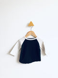 Mini Mioche REALLY LOVED Organic Cotton Baseball Top (yellow marks on arms) (6-12M)