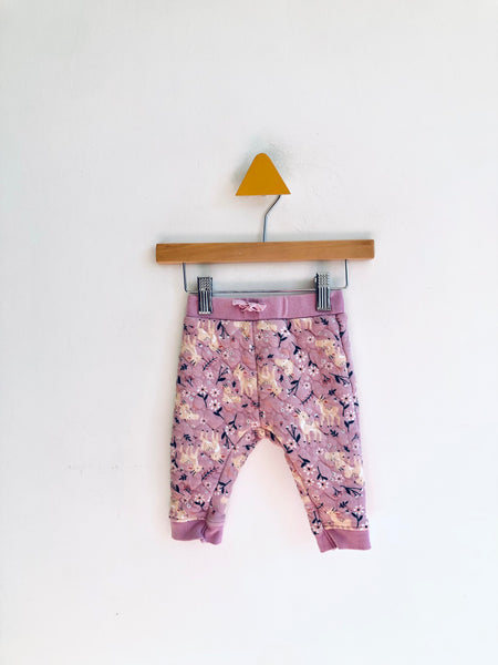 Anko Quilted Sparkly Deer Joggers (3-6M)